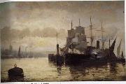 Seascape, boats, ships and warships. 122